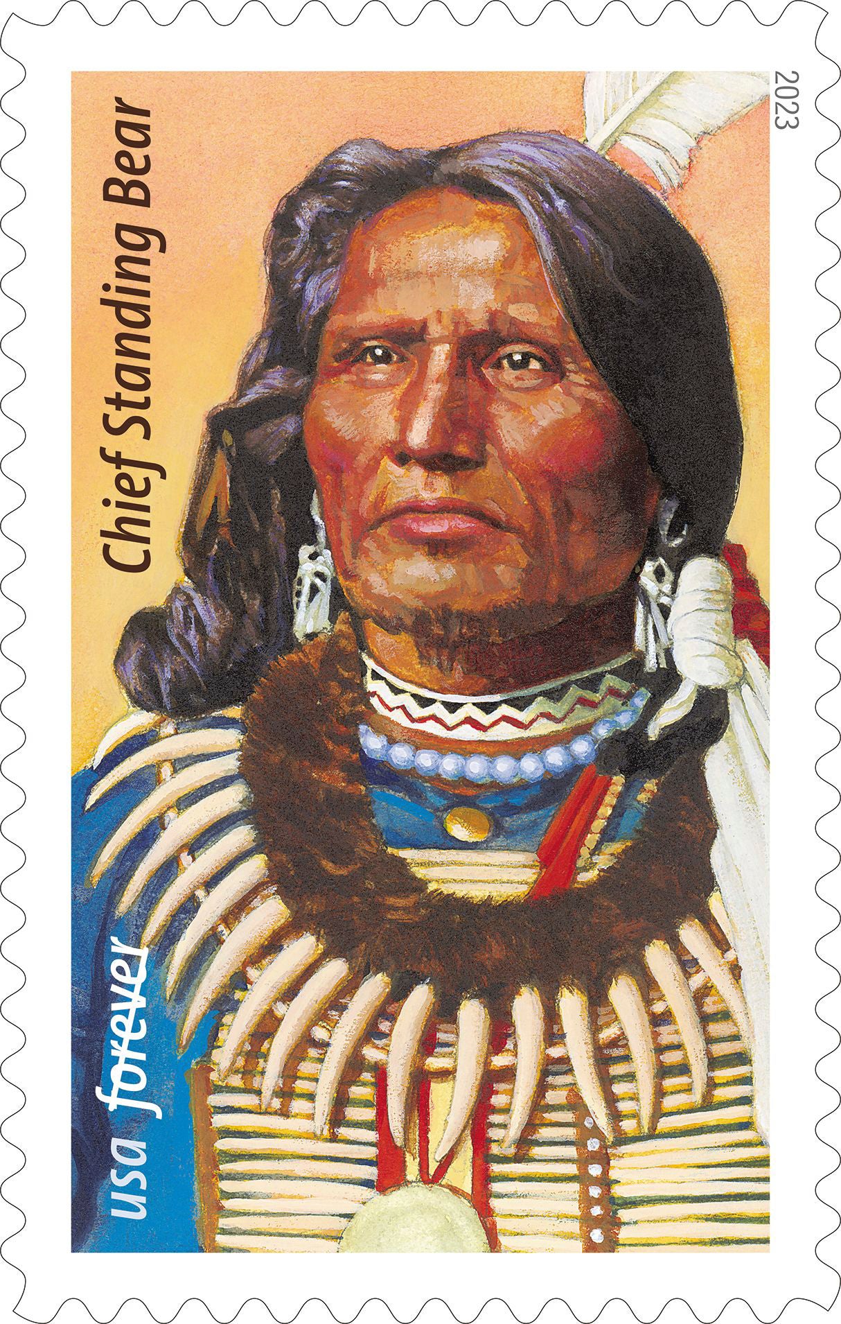 US Postal Service honors civil rights leader Ponca tribe Chief