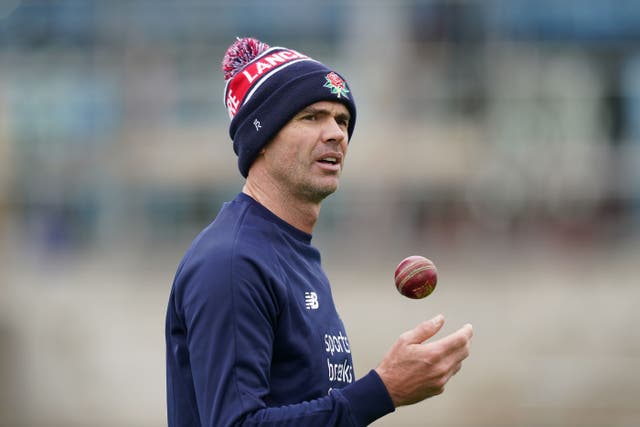James Anderson was missing for Lancashire (Mike Egerton/PA)