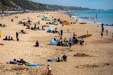 UK weather: Temperatures soar to 21C after days of floods, thunderstorms and downpours