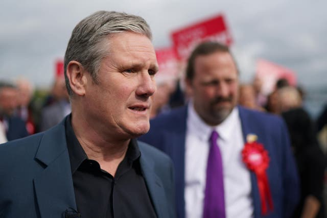 Labour leader Sir Keir Starmer in the aftermath of the successful local elections (Gareth Fuller/PA)