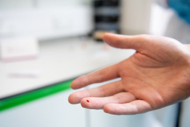 Self-testing kits for hepatitis C are being made available from the NHS in England from Saturday (Jacob King/PA)