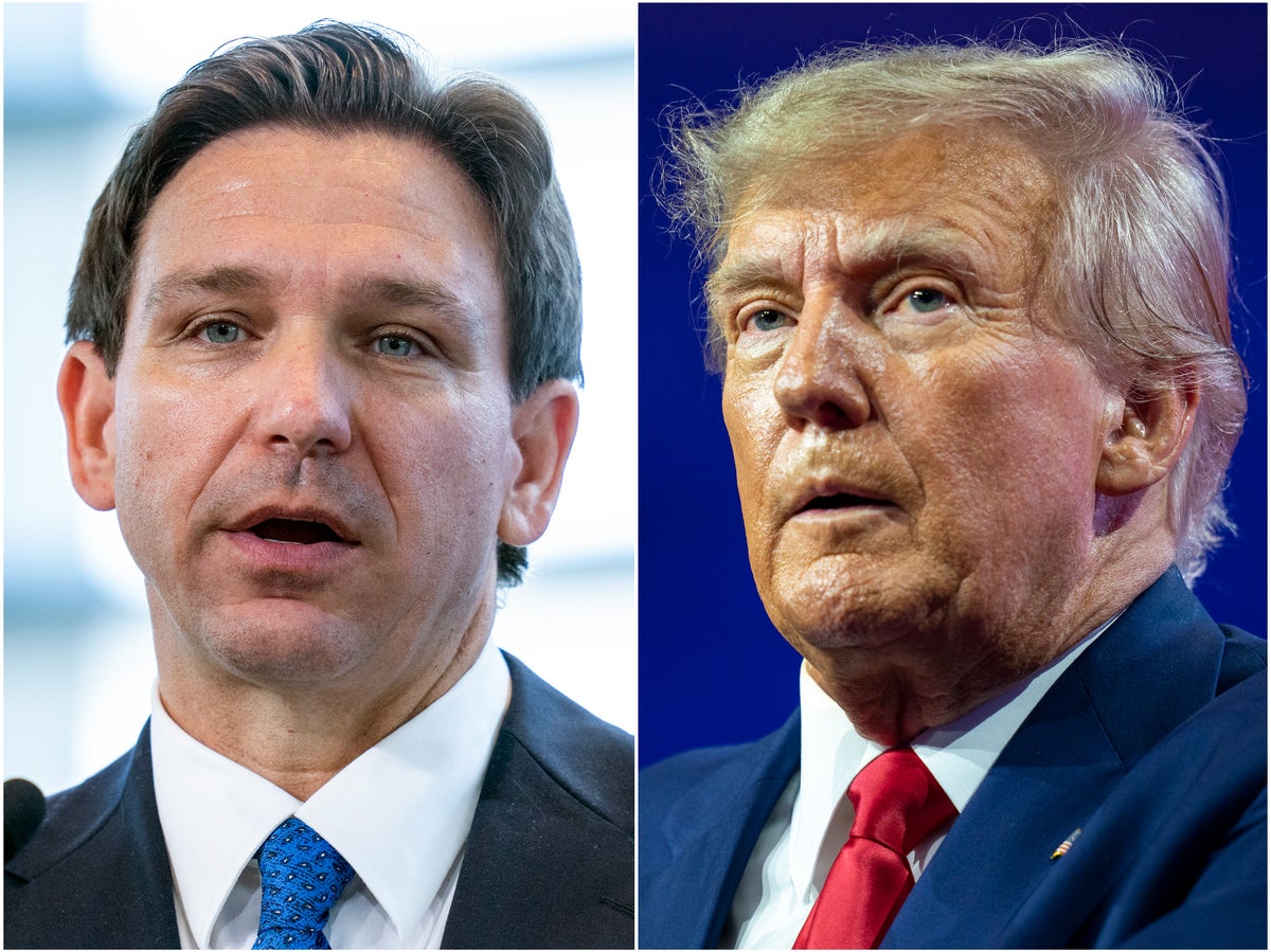 Trump news – live: Trump cancels Iowa rally over tornado threat as DeSantis courts voters