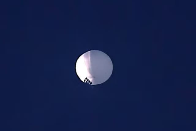 <p>The first spy balloon to spark public awareness of such modern objects was found over the United States (pictured) </p>