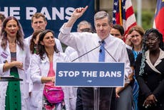 North Carolina governor vetoes 12-week abortion ban, launching Republican override showdown