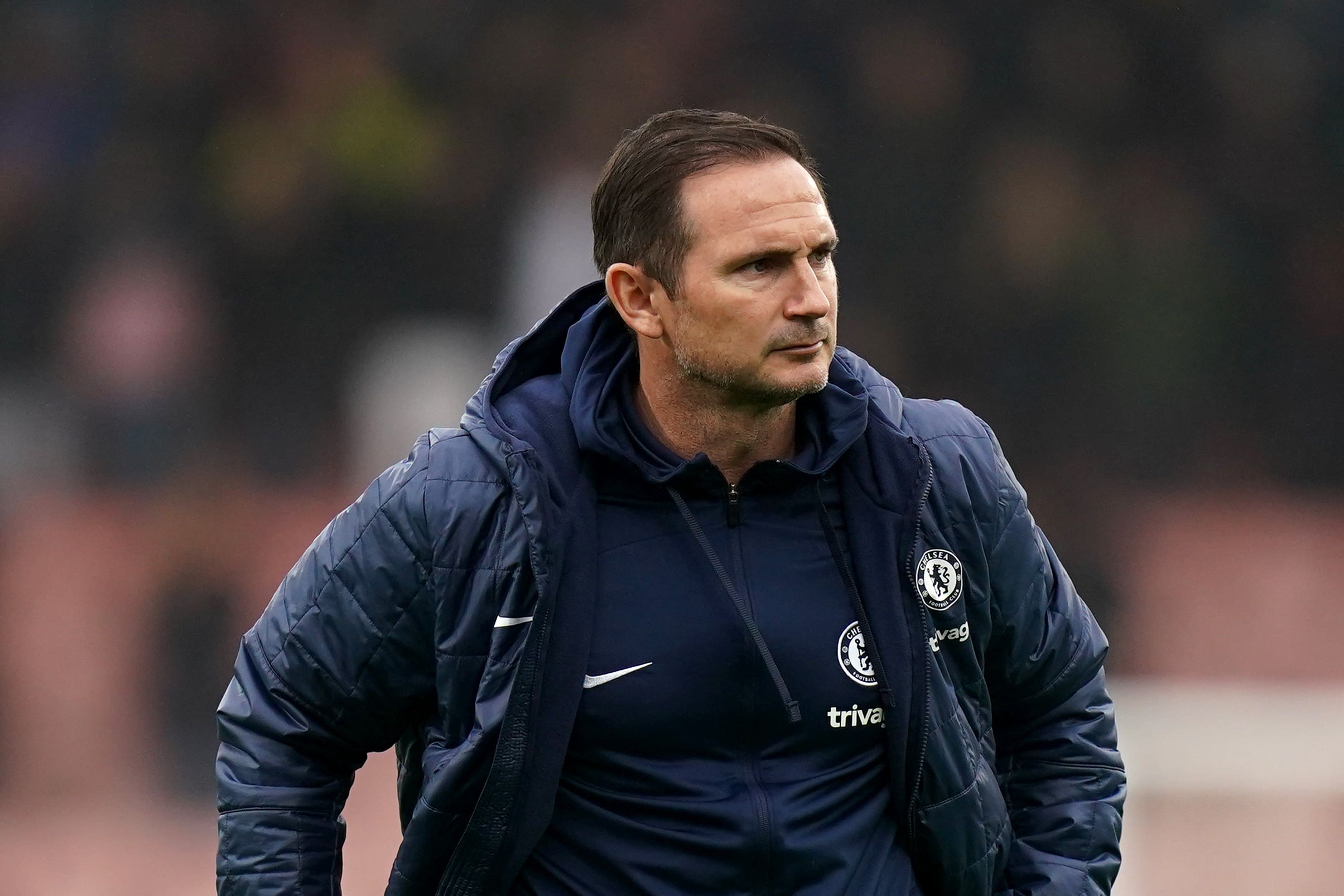 Frank Lampard is still searching for a first home since returning as Chelsea manager on 6 April (Adam Davy/PA)