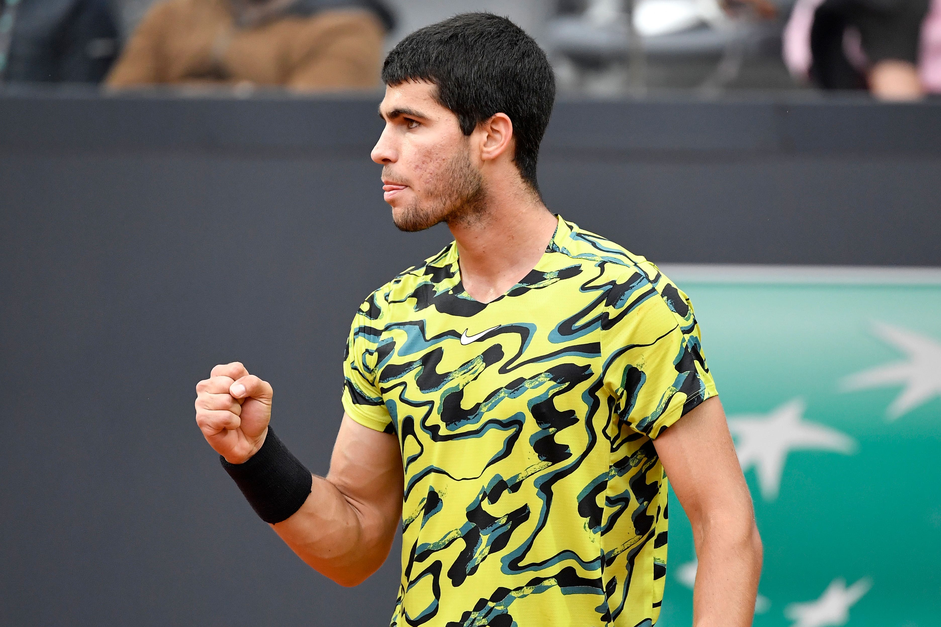 Carlos Alcaraz back as world number one with win on Italian Open debut