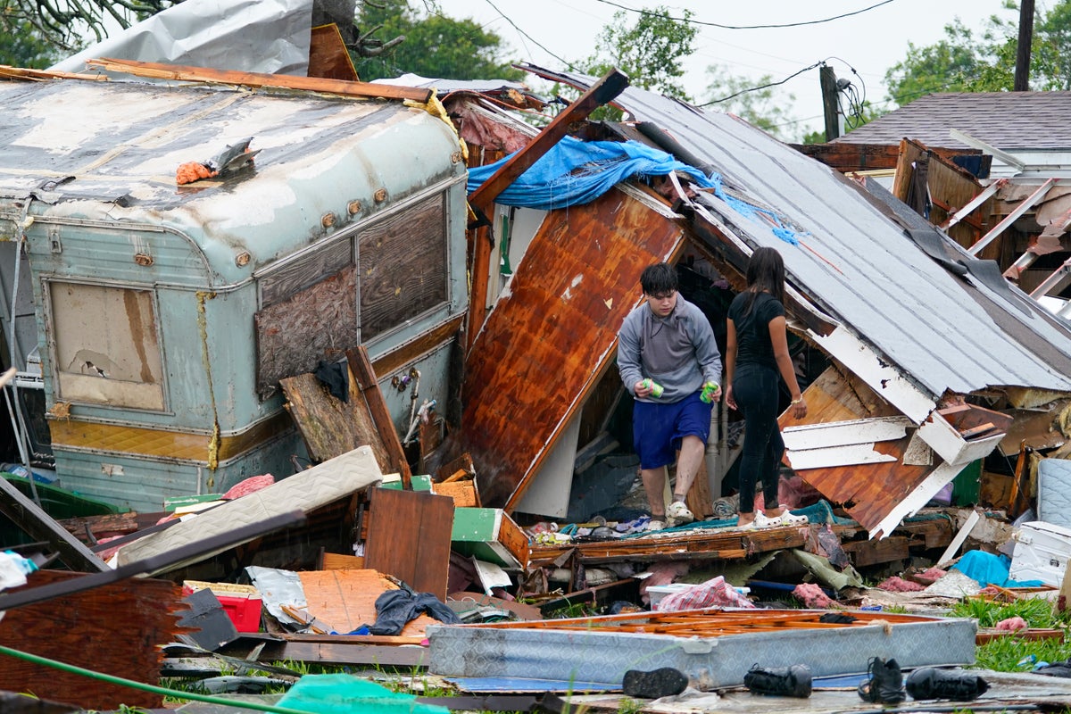 One killed and many injured as tornado hits south Texas near the Gulf coast