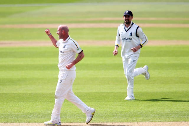 Warwickshire’s Chris Rushworth (left) set up victory over Essex with eight wickets in the match (Simon Marper/PA)