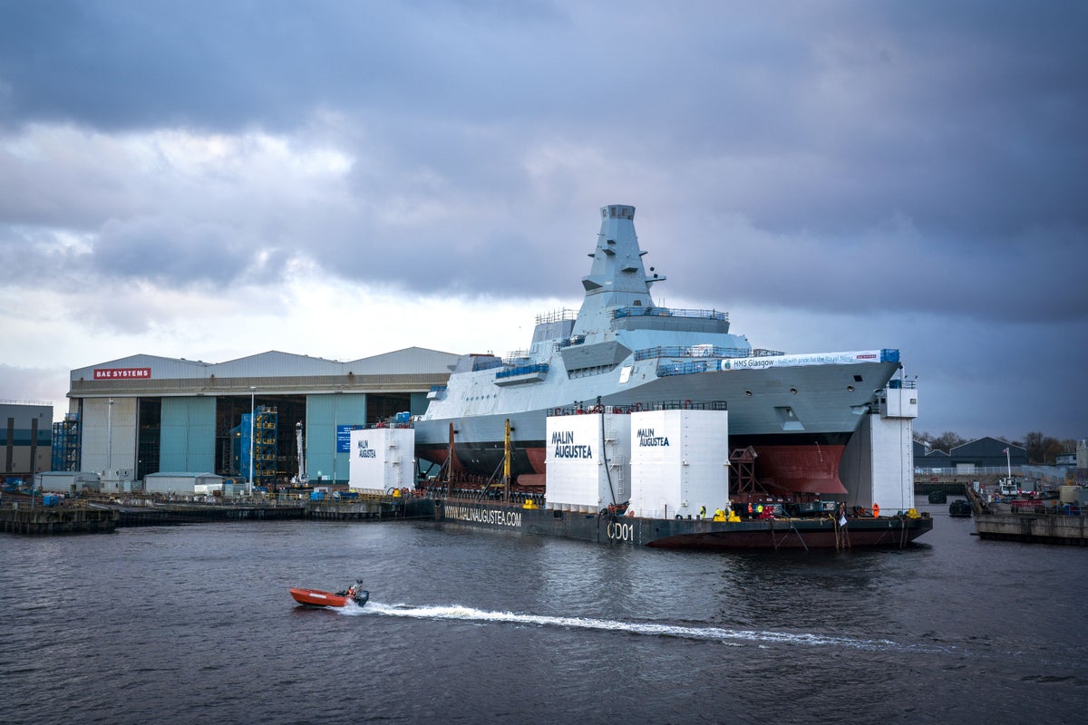 Investigation launched into alleged act of sabotage on board HMS Glasgow frigate