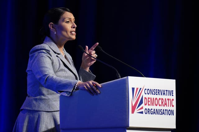 Priti Patel was among those who used the Conservative Democratic Organisation to criticise the party leadership (Andrew Matthews/PA)
