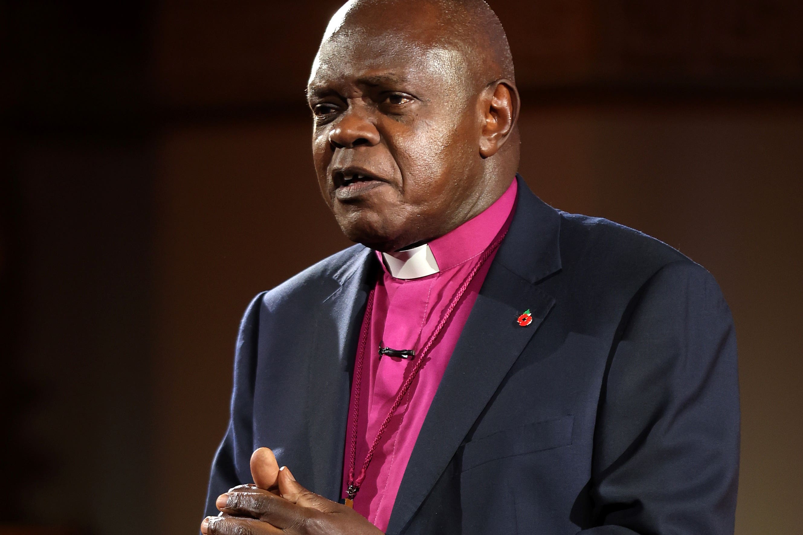 Lord Sentamu has stood back from his role as an honorary assistant bishop in the diocese of Newcastle “until both the findings and his response can be explored further”.