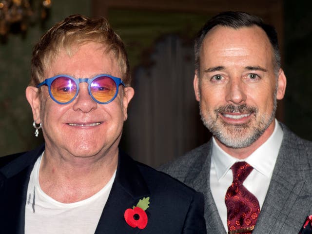 <p>Sir Elton John and David Furnish</p>