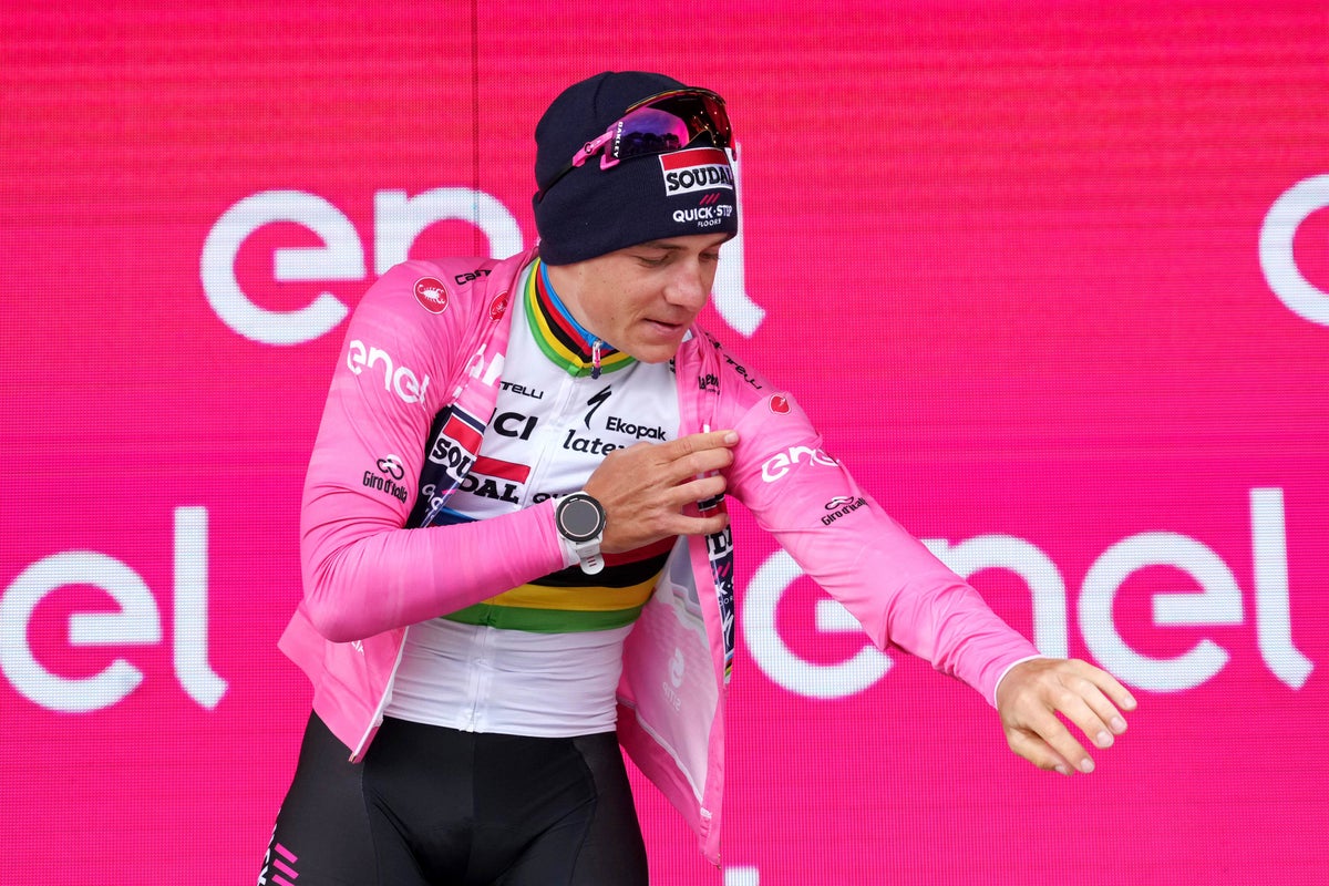 Remco Evenepoel pips Geraint Thomas to Giro time trial victory by a second