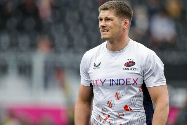 Owen Farrell led Saracens to victory over Northampton (Ben Whitley/PA)