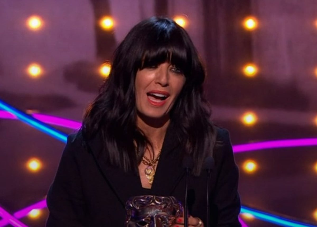 Claudia Winkleman makes hilarious plea to husband in Bafta TV acceptance speech