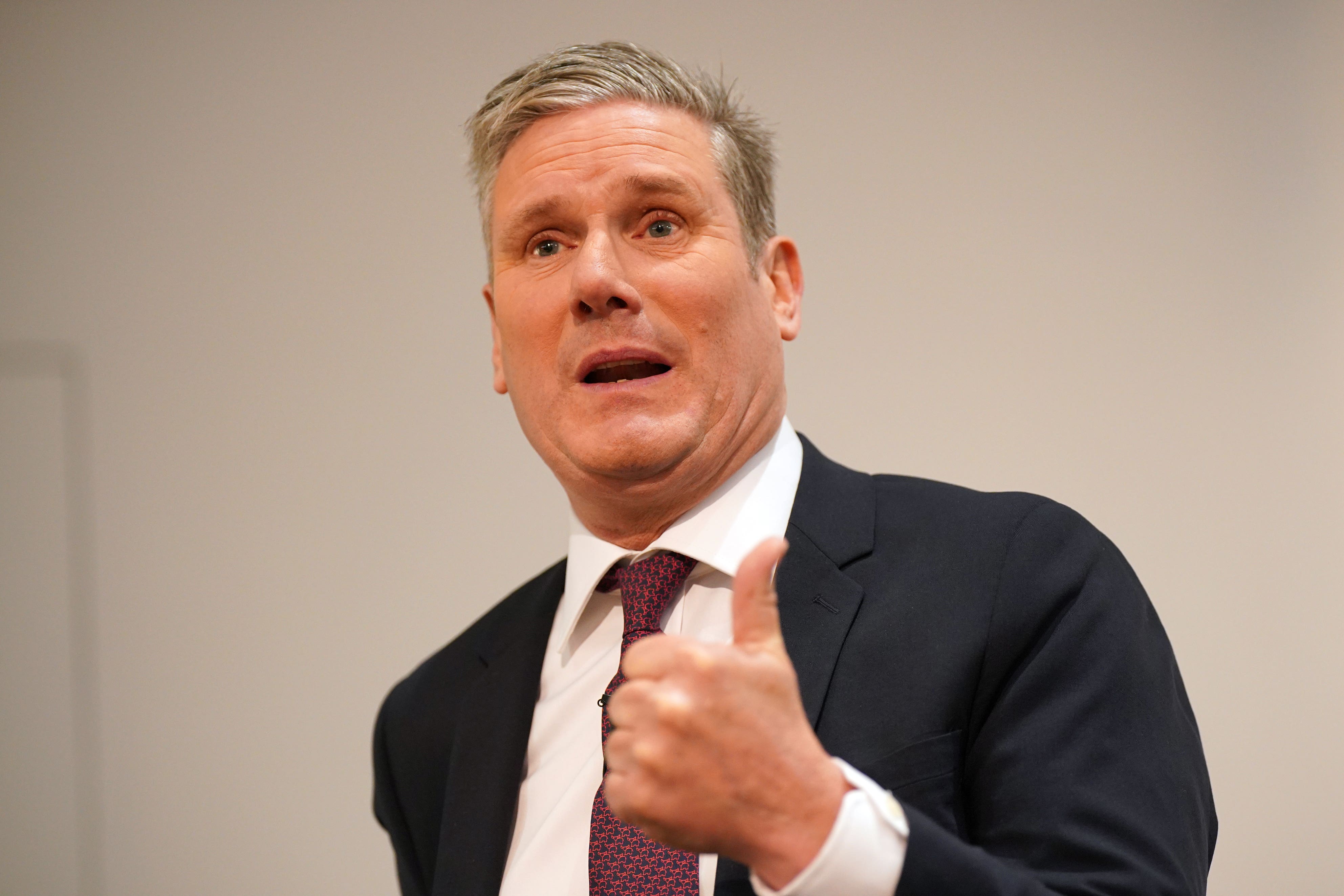 Labour leader Sir Keir Starmer speaking during the Progressive Britain conference at Congress House, central London (Yui Mok/PA)