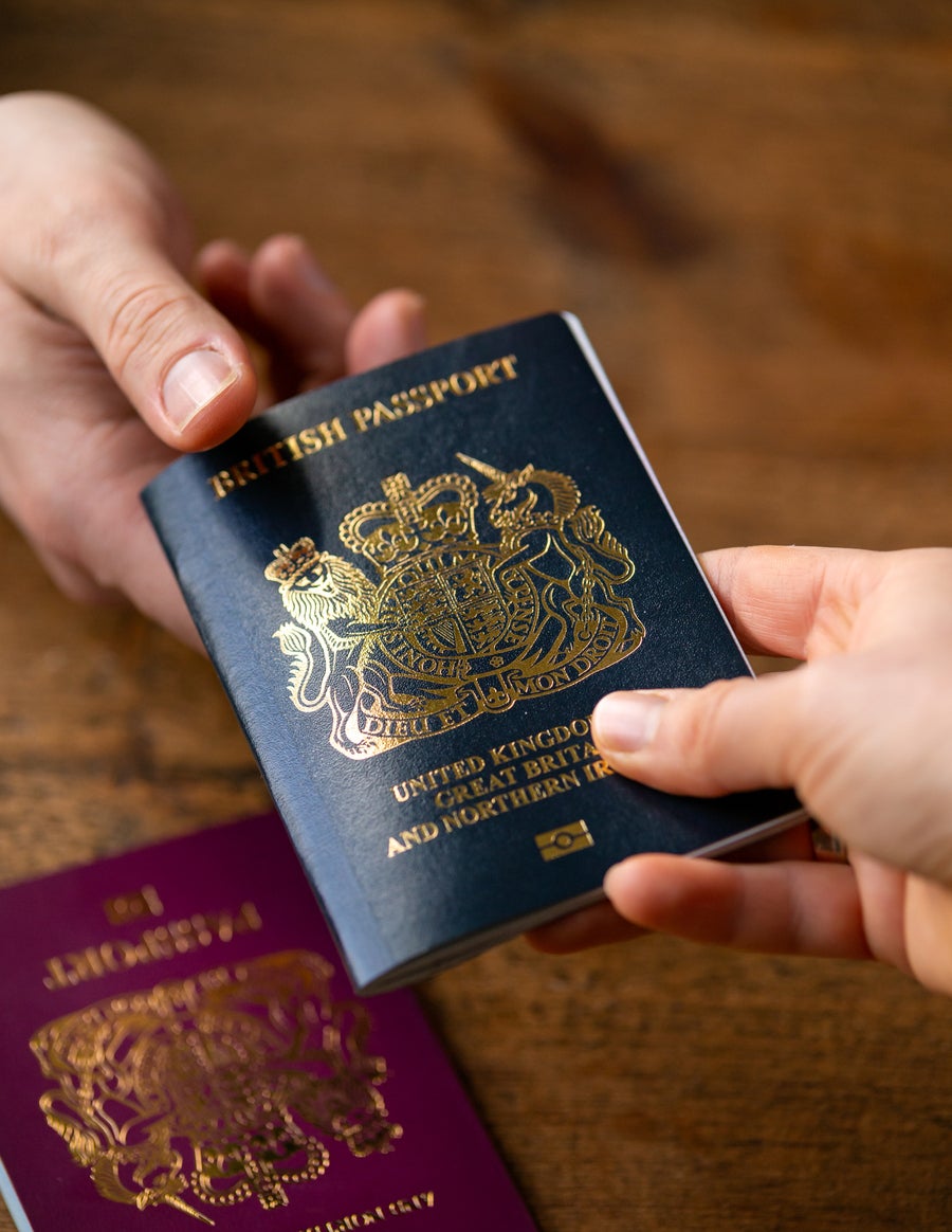 Blue passports replaced red ones in the UK in 2020