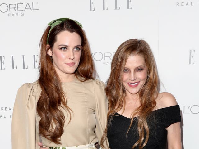 <p>Riley Keough and Lisa Marie Presley in 2017</p>
