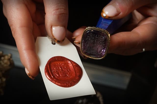 A private collection of seals, including Sir Walter Scott’s desk seal, is set to go under the hammer later this week (Lyon & Turnbull)
