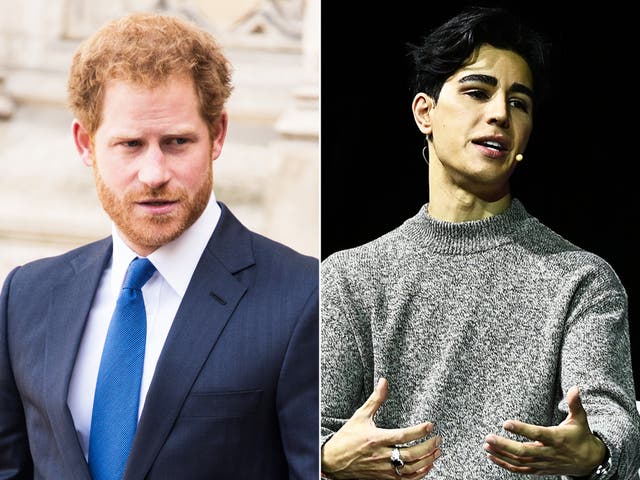<p>Prince Harry (left) and journalist Omid Scobie (right) </p>