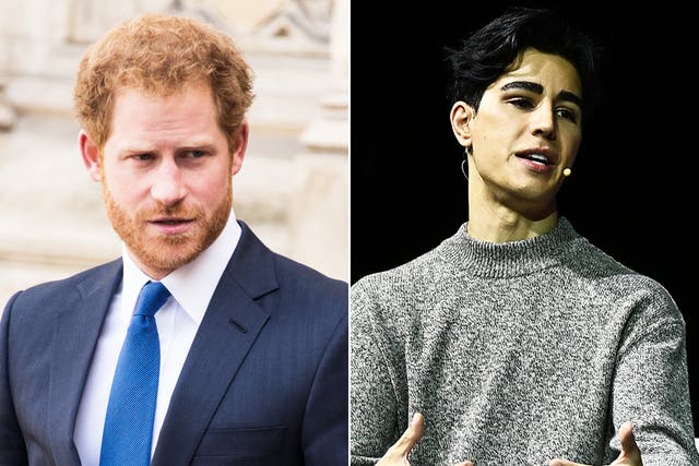<p>Prince Harry (left) and journalist Omid Scobie (right) </p>