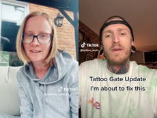 Award-winning tattoo artist vows to ‘fix wrongs’ for woman at centre of TikTok scandal