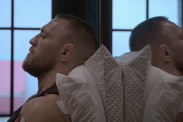 <p>Conor McGregor in the ‘McGregor Forever’ documentary, which centres on his recovery from a broken leg </p>