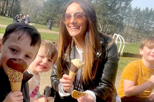 <p>Frankie Jules-Hough who was 18 weeks pregnant, (centre) died after the crash on the M66 in Bury </p>