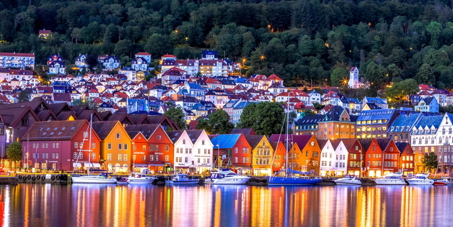 <p>A panoramic view of Bergen, the starting point of Hurtigruten’s epic 12-day cruise </p>