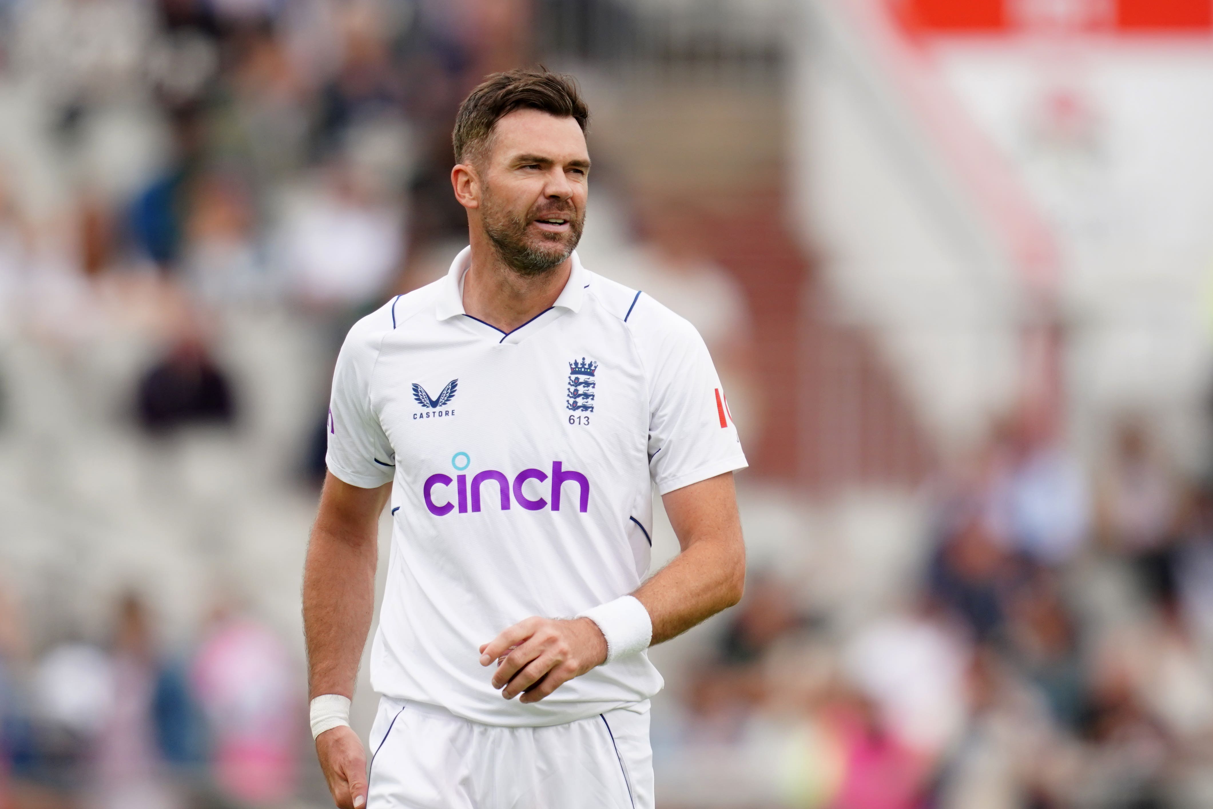 England’s James Anderson (David Davies/PA)