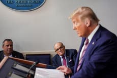 Trump news – live: Trump fumes over Durham report on Trump-Russia probe as Giuliani accused of sexual assault
