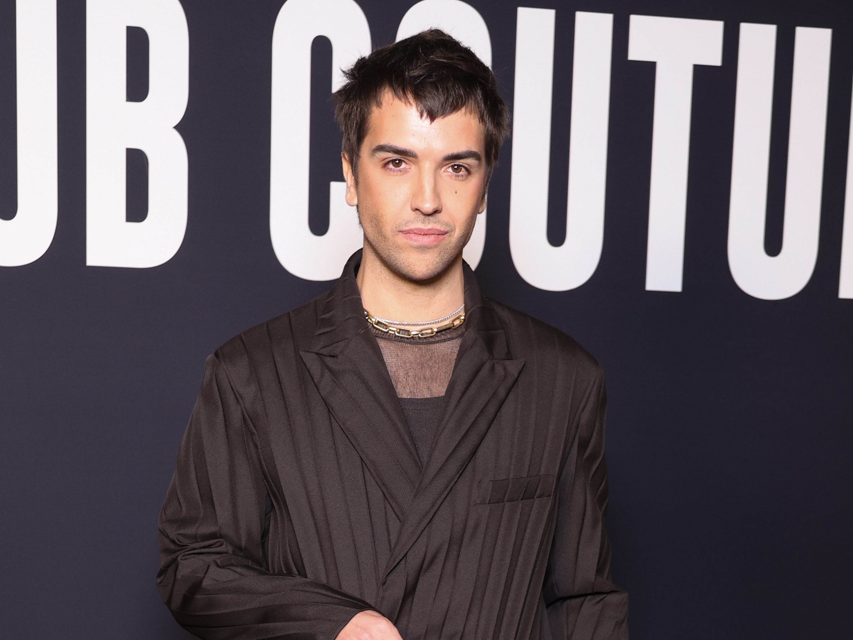 <p>Giuliano Calza attends the Valentino Haute Couture Spring Summer 2023 show as part of Paris Fashion Week  on January 25, 2023</p>