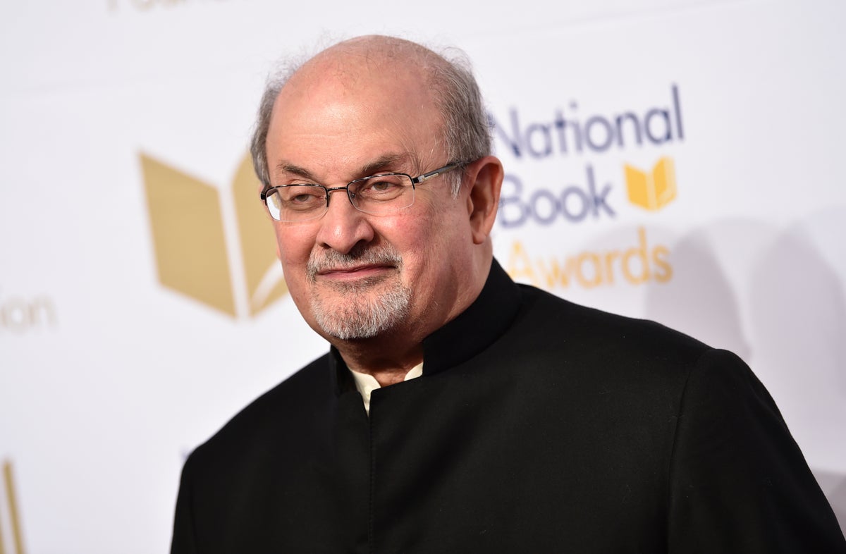 Salman Rushdie warns of threat to freedom of expression in the west during rare public appearance