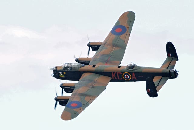 Lancaster bomber PA474 is one of only two remaining airworthy Lancaster bombers out of 7,377 built (Sgt Mobbs/PA)