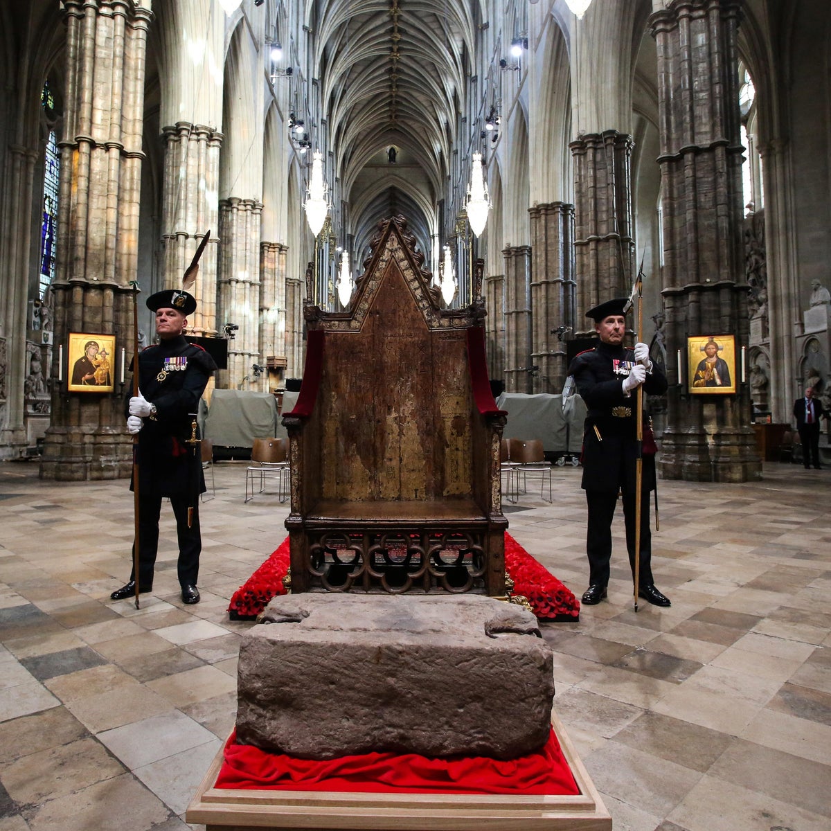 Stone of Destiny back on display in Edinburgh Castle after King's coronation | The Independent
