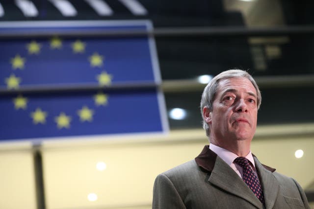 Former Brexit Party leader Nigel Farage said the country had ‘not actually benefited from Brexit economically’ (Yui Mok/PA)