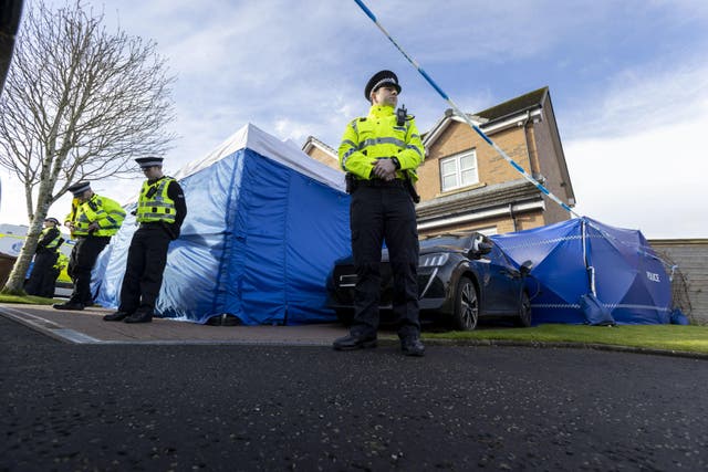Police searched the house on April 5 (Robert Perry/PA)