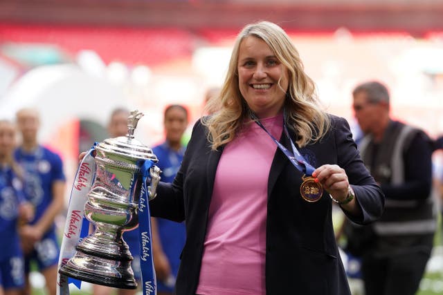 Chelsea boss Hayes insists she is not paying attention to the WSL table (Adam Davy/PA)