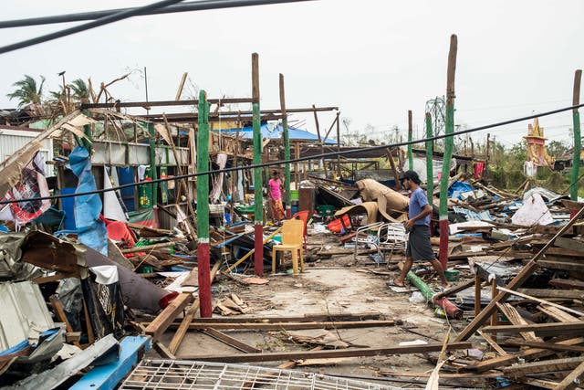 APTOPIX Myanmar Asia Cyclone