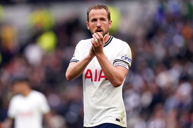 Tottenham striker Harry Kane has been linked with a move to Manchester United (John Walton/PA)