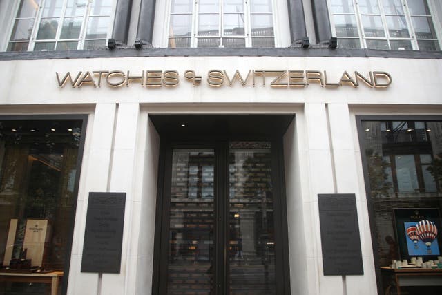 Watches of Switzerland says it is the UK’s largest authorised watch retailer, boasted ‘another record year of revenue and profitability’ (Yui Mok/ PA)