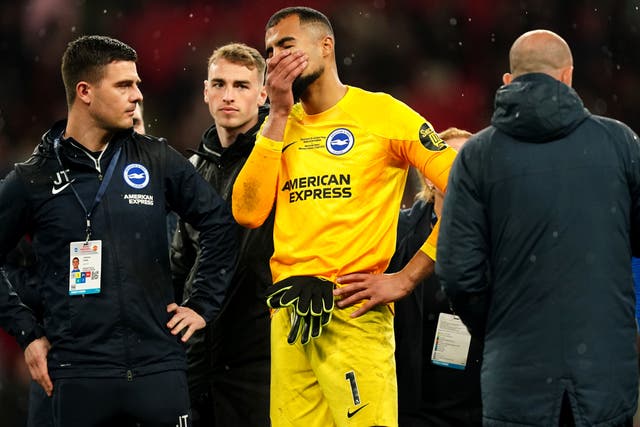 Robert Sanchez was left out of the Brighton squad at Arsenal (Mike Egerton/PA)