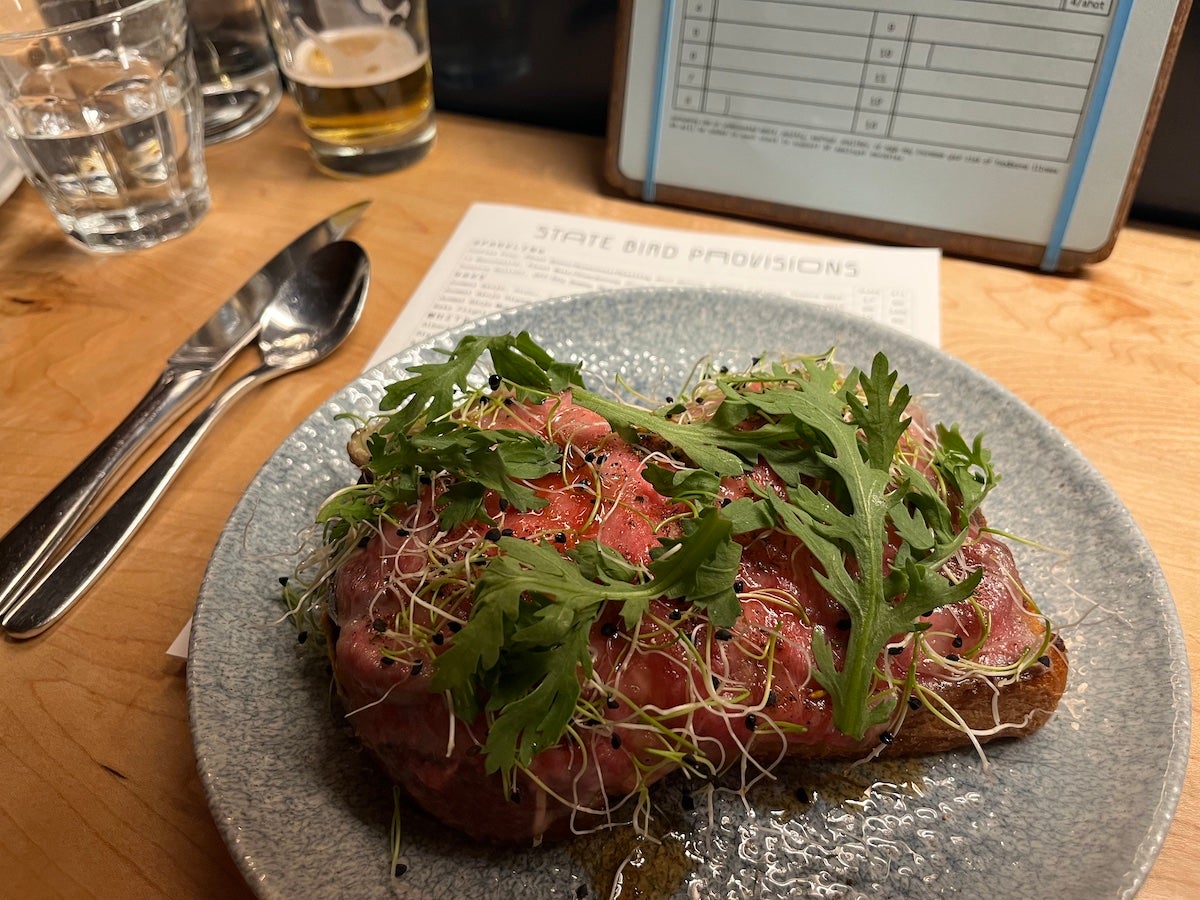 State Bird Provisions serves up A5 wagyu toast