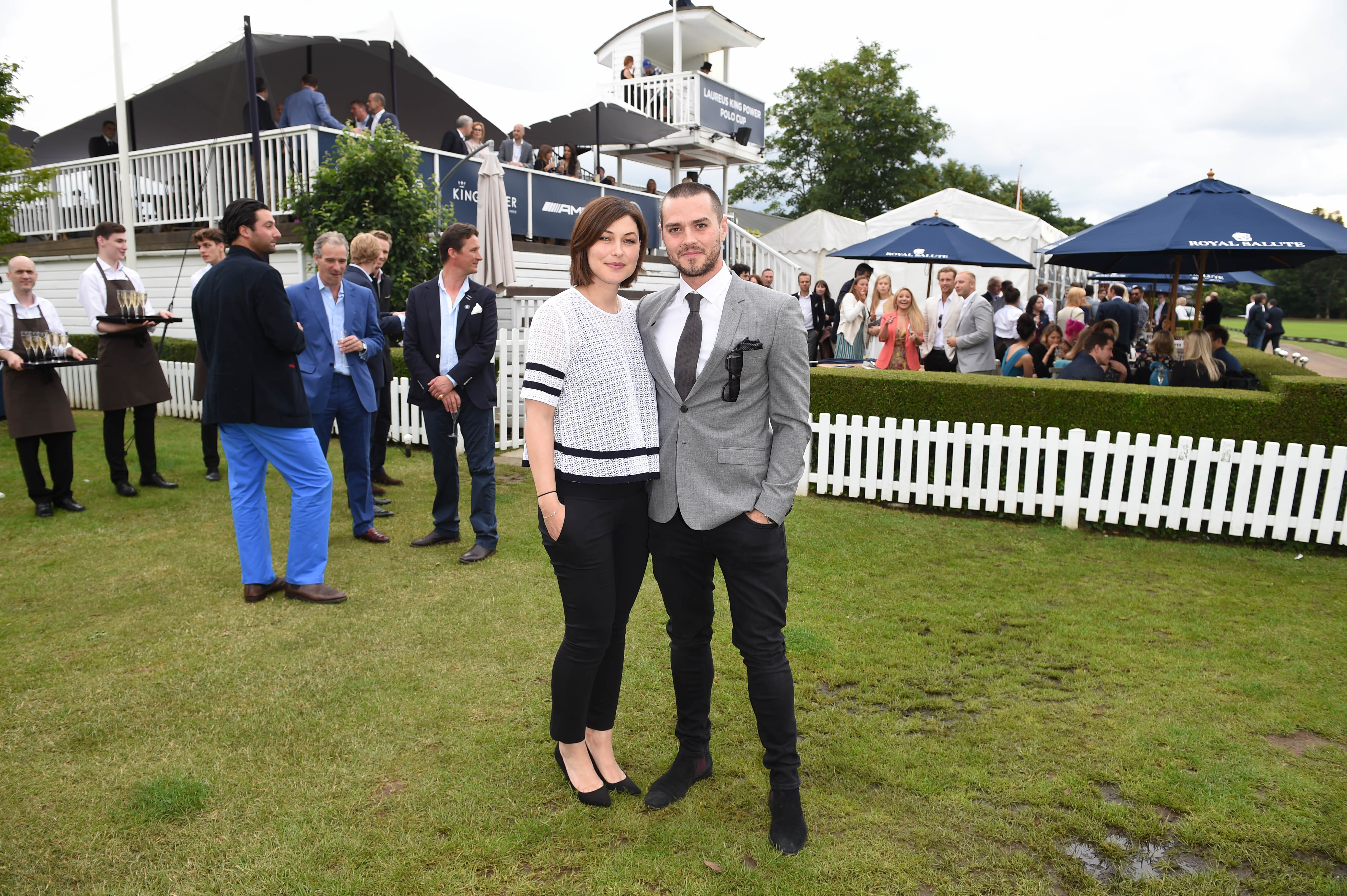 Emma Willis and Matt Willis attend the Laureus King Power Polo Cup at Ham Polo Club on June 16, 2016 in Richmond