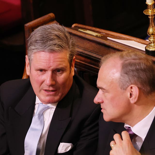 <p>Knights of the long knives: Sir Keir Starmer and Sir Ed Davey have agreed an unofficial pact</p>