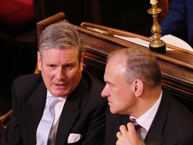 <p>Knights of the long knives: Sir Keir Starmer and Sir Ed Davey have agreed an unofficial pact</p>