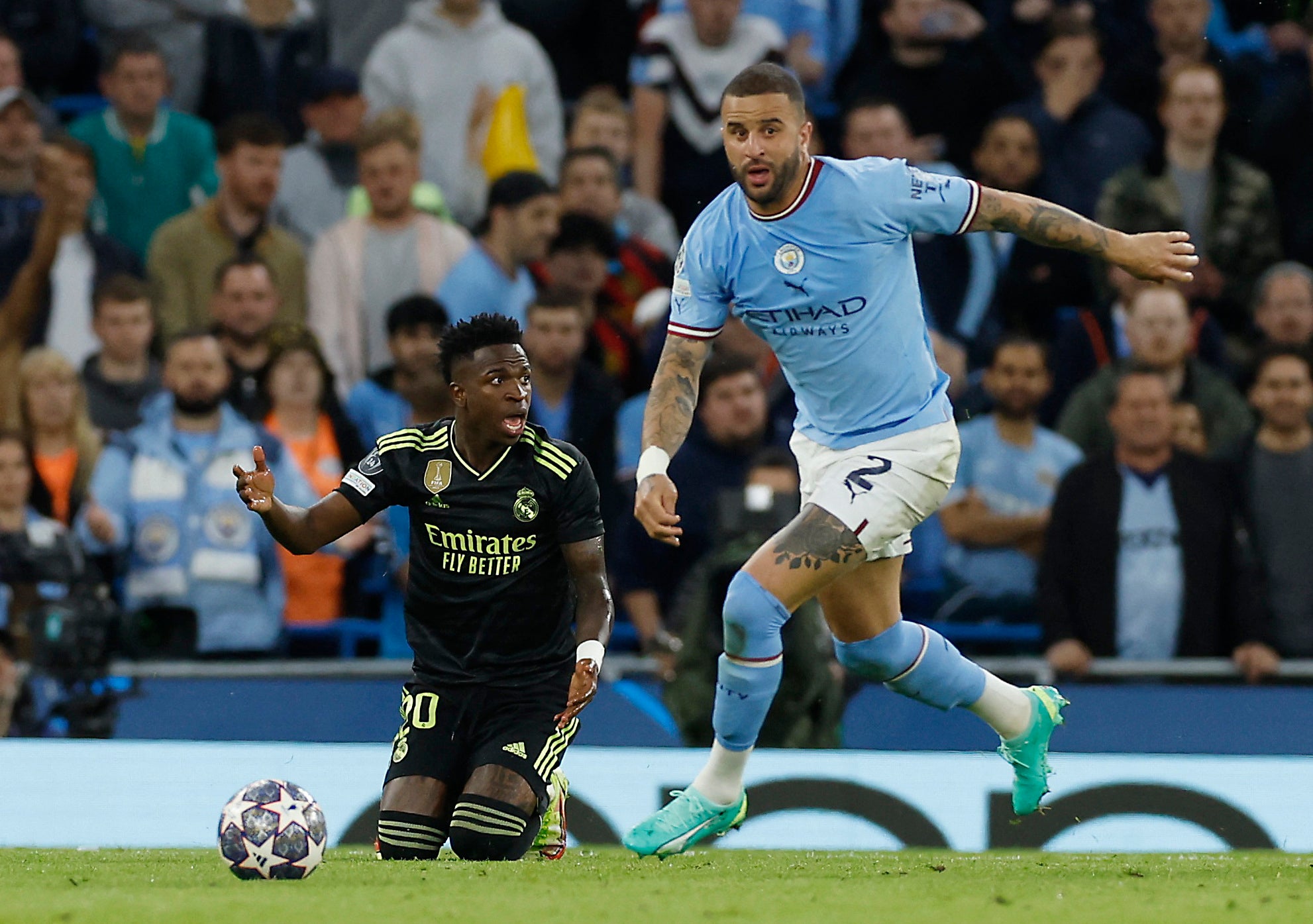 Man City vs Real Madrid player ratings as Kyle Walker dominates Vinicius  Junior | The Independent