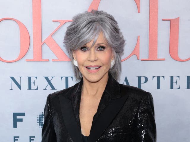 <p> Jane Fonda attends the premiere of “Book Club: The Next Chapter” at AMC Lincoln Square Theater on May 08, 2023 in New York City</p>