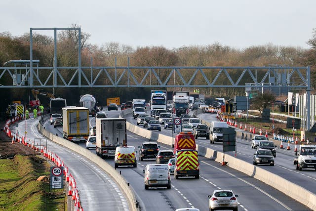 No new road building projects starting before 2030 will be planned in England, National Highways has proposed (Steve Parsons/PA)