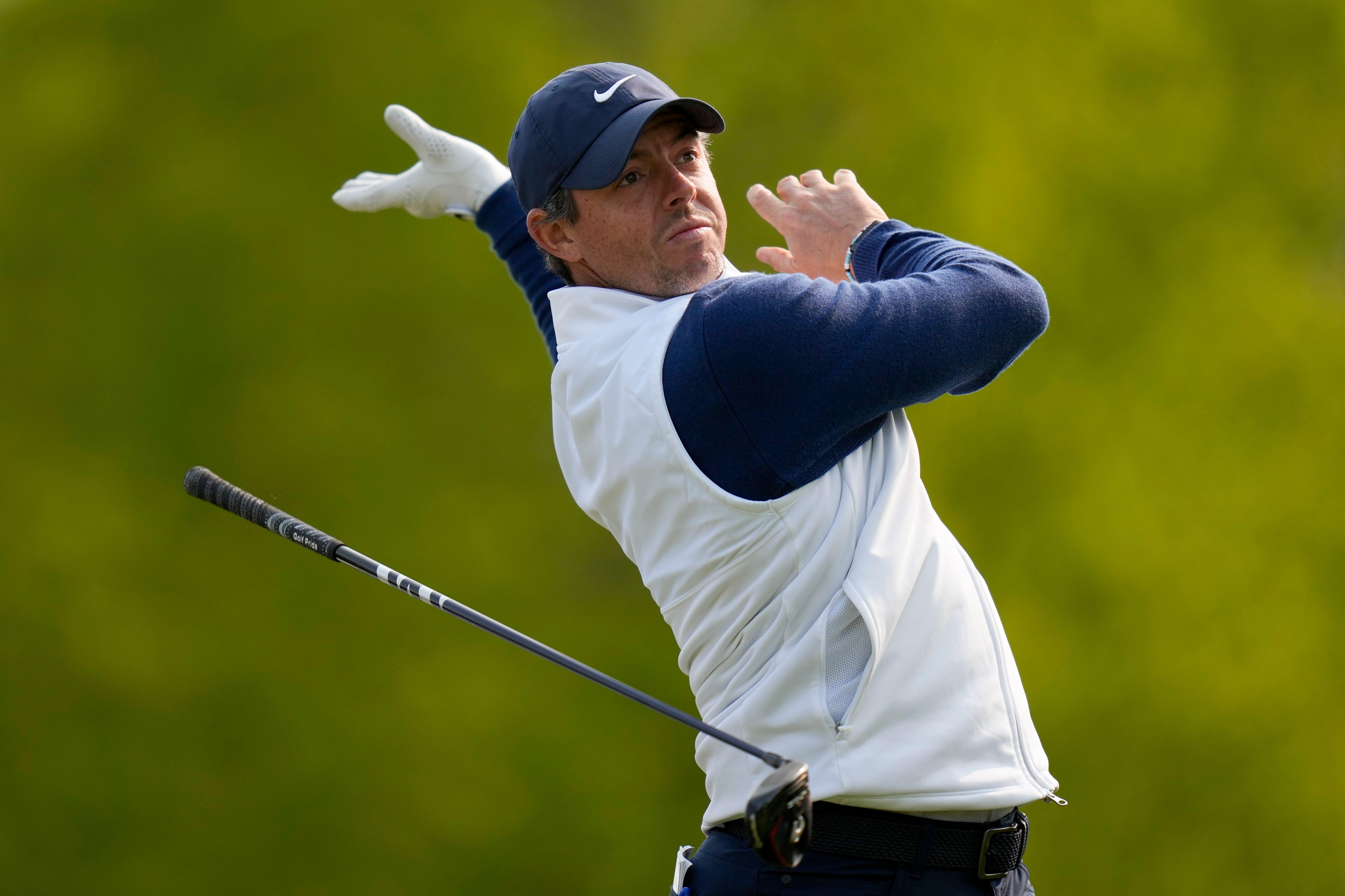 Rory McIlroy was due to be among the early starters on day one of the 105th US PGA Championship at Oak Hill (Seth Wenig/AP)